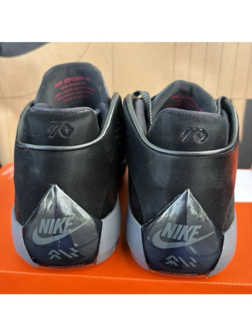 NEW Air Jordan 40 ASW Black Infrared Grey IQ4092-001 Men’s Size 9.5